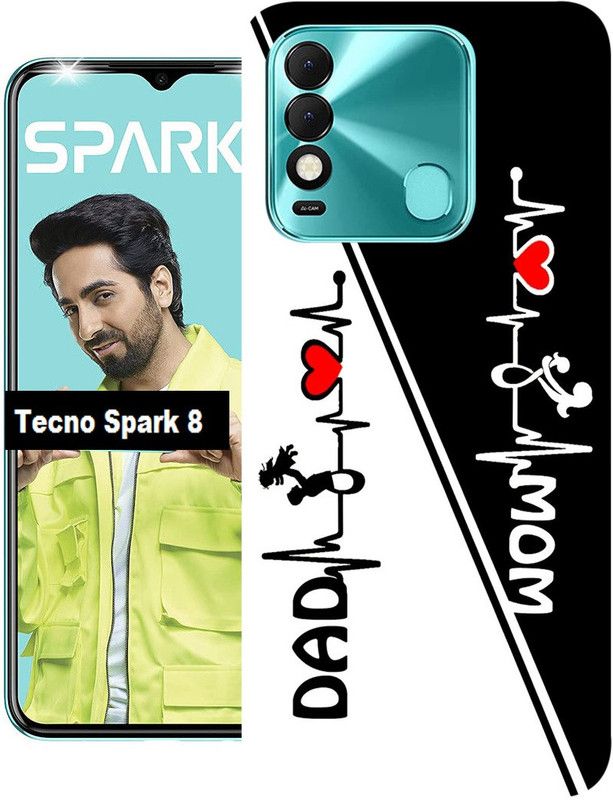 mitzvah Back Cover for Tecno Spark 8  (Multicolor, Dual Protection, Silicon)