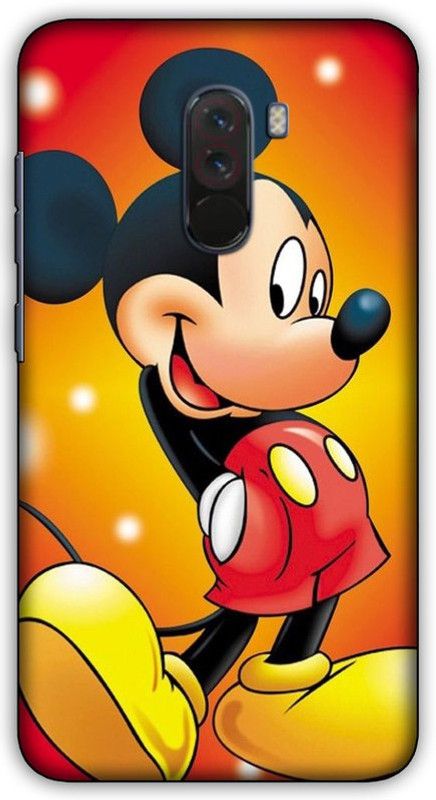 artocus Back Cover for POCO F1, POCO F1 Mickey,minnie Printed Back Cover  (Multicolor, Hard Case, Pack of: 1)
