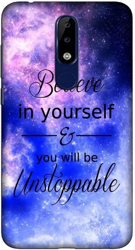 CROKIAN Back Cover for Nokia 6.1 Plus Believe in yourself Back Cover  (Multicolor, Hard Case, Pack of: 1)