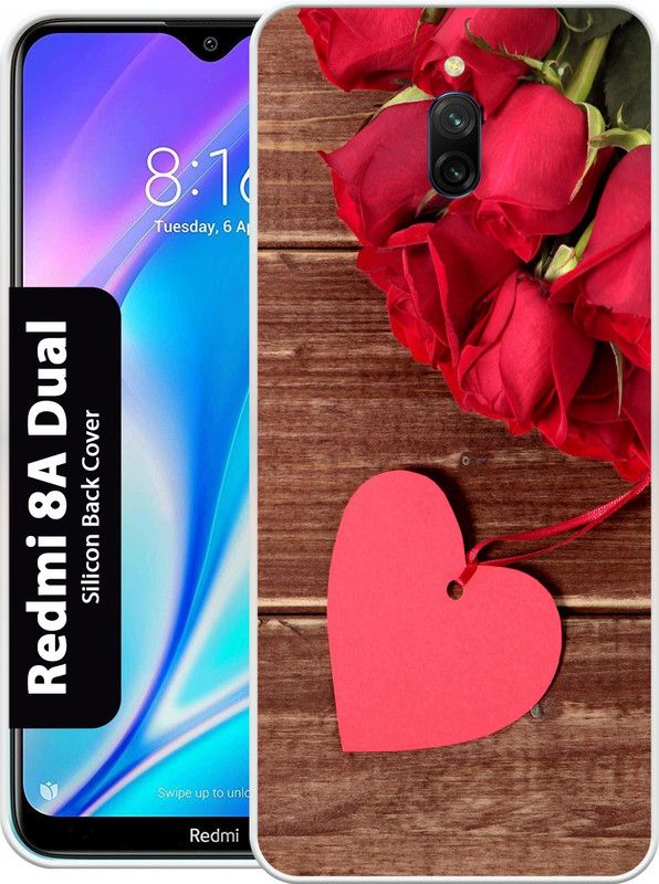 Mizlox Back Cover for Mi Redmi 8A Dual  (Multicolor, Grip Case, Silicon, Pack of: 1)