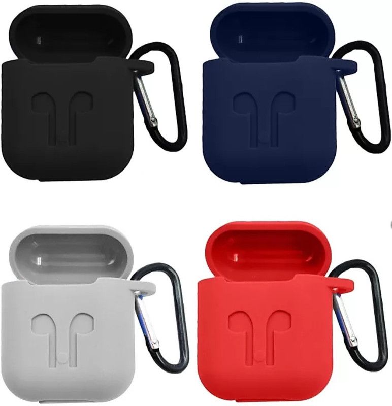 Algado Silicone Press and Release Headphone Case  (black, blue, grey, red)