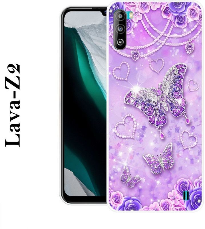 KUDI Back Cover for Lava Z2  (Pink, Silicon)