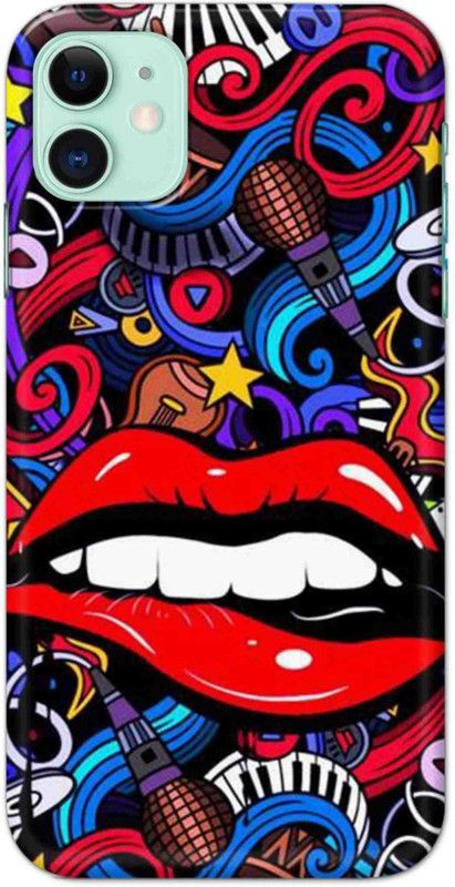 NDCOM Back Cover for iPhone 11 Trending Graffiti Printed  (Multicolor, Hard Case, Pack of: 1)