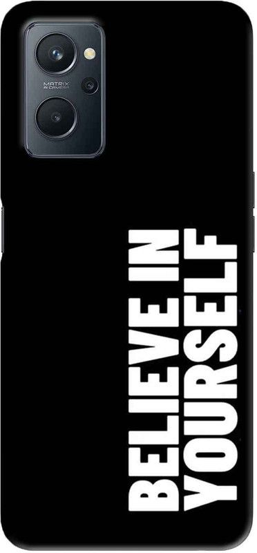 NDCOM Back Cover for Realme 9i Believe In Yourself Motivational Quote Printed  (Multicolor, Hard Case, Pack of: 1)