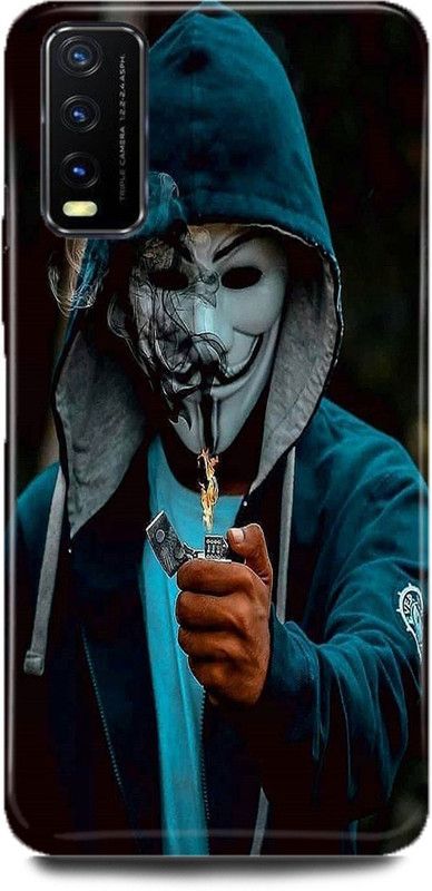 FUGGA Back Cover for Vivo Y20i, V2027, JOKER, SYMBOL, ANONYMOUS, BLADE, HACKER  (Multicolor, Hard Case, Pack of: 1)