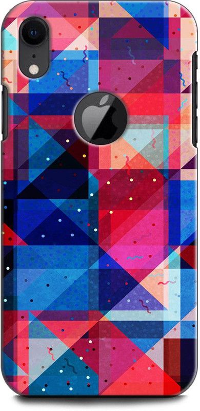 KEYCENT Back Cover for APPLE iPhone XR PLAID, T-SHIRT, COLORFUL, TEXTURE, ABSTRACT, TRIANGLES  (Multicolor, Shock Proof, Pack of: 1)