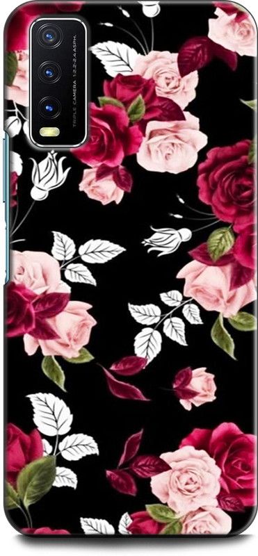 Dronk Back Cover for Vivo Y20, V2029 FLOWERS, ROSES, FLORAL, TROPICAL, NATURAL  (Multicolor, Dual Protection, Pack of: 1)