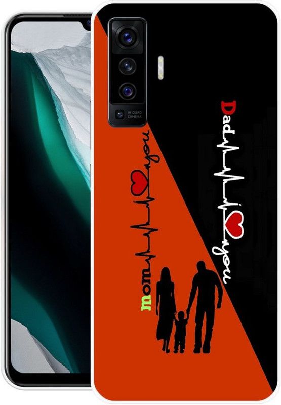PictoWorld Back Cover for Vivo X50  (Red, Black, Grip Case, Silicon, Pack of: 1)