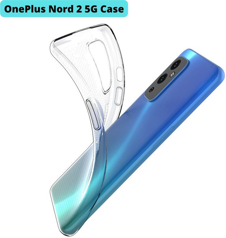 MobikWorld Back Cover for OnePlus Nord 2 / OnePlus Nord 2 5g Ultra Slim Fit Transparent Mobile Cover 1.0mm  (Transparent, Waterproof, Silicon, Pack of: 1)