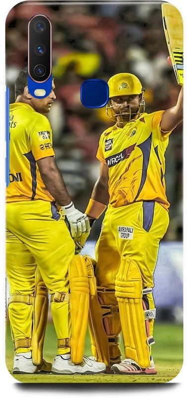 play fast Back Cover for Vivo Y11, 1906 MS, DHONI, MAHENDRA, SINGH, DHONI, SURESH, RAINA  (Yellow, Hard Case, Pack of: 1)