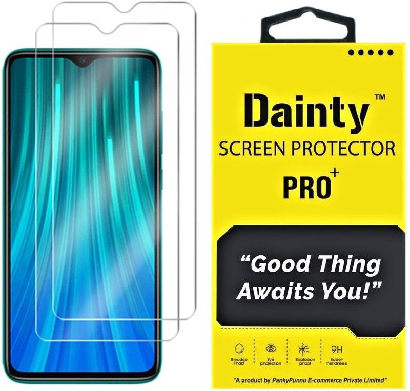 Dainty Tempered Glass Guard for Mi Redmi Note 8 Pro  (Pack of 2)