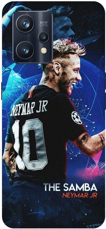 THE NARAYANA COLLECTIONS Back Cover for REALME 9 PRO PLUS- RMX3392-NEON,JR,NEYMAR,STYLISH,FOOTBALLER  (Multicolor, Hard Case, Pack of: 1)