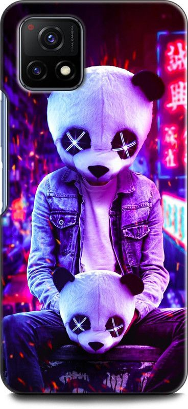 Dronk Back Cover for Vivo Y72 5G, V2060 GAME OVER, PANDA, COLOURFULL, NEON, TRAP BOY, STREET, TRAP  (Multicolor, Dual Protection, Pack of: 1)