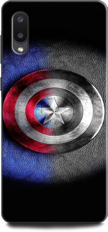 Afterglow Back Cover for SAMSUNG Galaxy M02 CAPTAIN AMERICA, AVENGERS, MARVEL, COMICS, SHEILD, SUPERHERO  (Multicolor, Shock Proof, Pack of: 1)