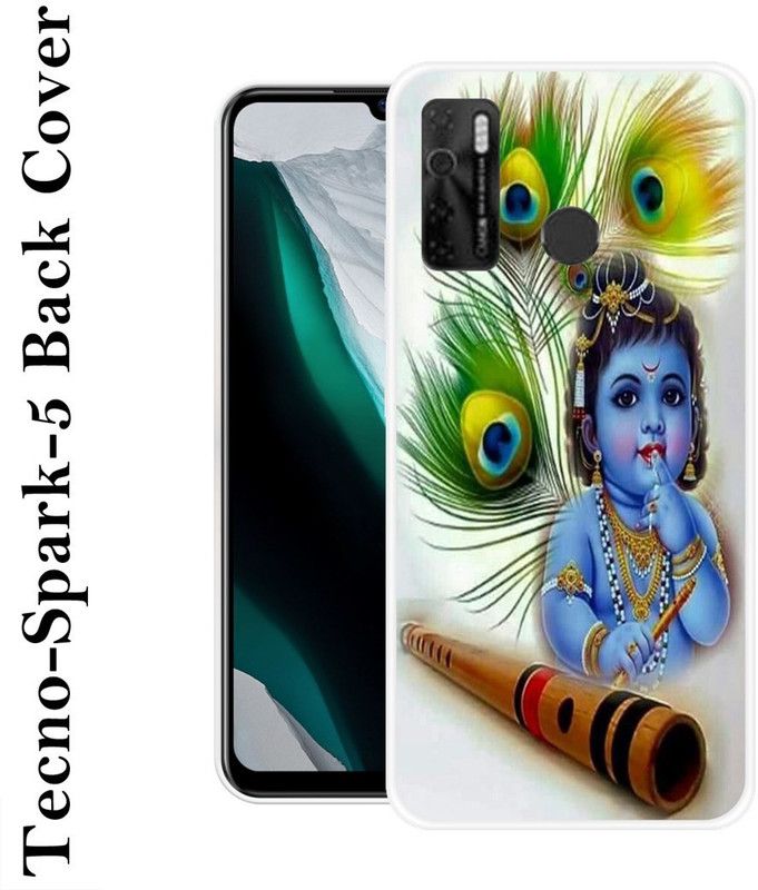 SHIVKUDI Back Cover for Tecno Spark 5  (Multicolor, Silicon)