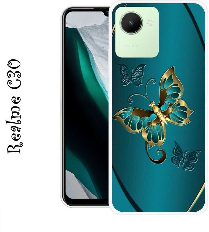 Shivay Mobicase Back Cover for Realme C30  (Green, Silicon, Pack of: 1)
