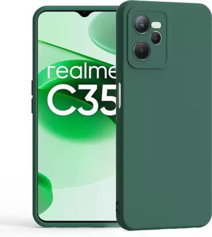 NIKICOVER Front & Back Case for Realme C35  (Green, Dual Protection, Pack of: 1)