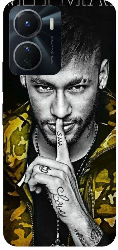 FRONK Back Cover for vivo Y16, V2204, NEYMAR, JR, BARCELONA,FOOTBALL,JUNIOR,PSG,FRANCE  (Yellow, Hard Case, Pack of: 1)