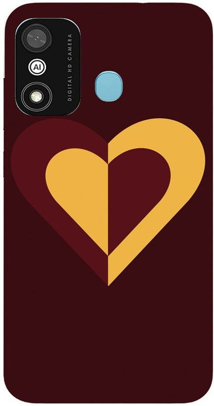 SGRB Enterprises Back Cover for Itel A27  (Maroon, Yellow, Waterproof, Silicon)