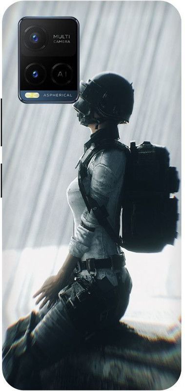 Bluvver Back Cover for Vivo Y21,V2111, Printed Pubg Game Back Cover  (Multicolor, Hard Case, Pack of: 1)