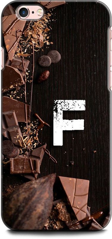 KEYCENT Back Cover for APPLE iPhone 6s Plus F, F LETTER, F NAME, CHOCOLATE , BROWN, ALPHABET  (Multicolor, Shock Proof, Pack of: 1)