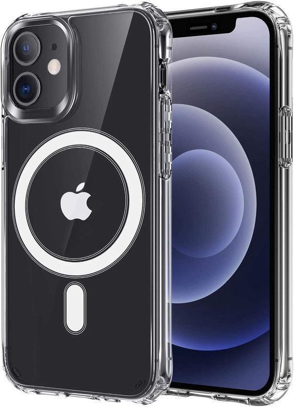 Elyon Design Back Cover for Wireless Charging, Air Hybrid Protective Case For Apple iPhone 12 Mini  (Transparent, Grip Case, Pack of: 1)