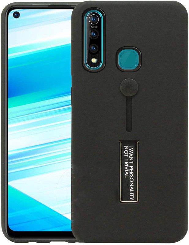 Celzo Back Cover for Vivo Z1 Pro  (Black)