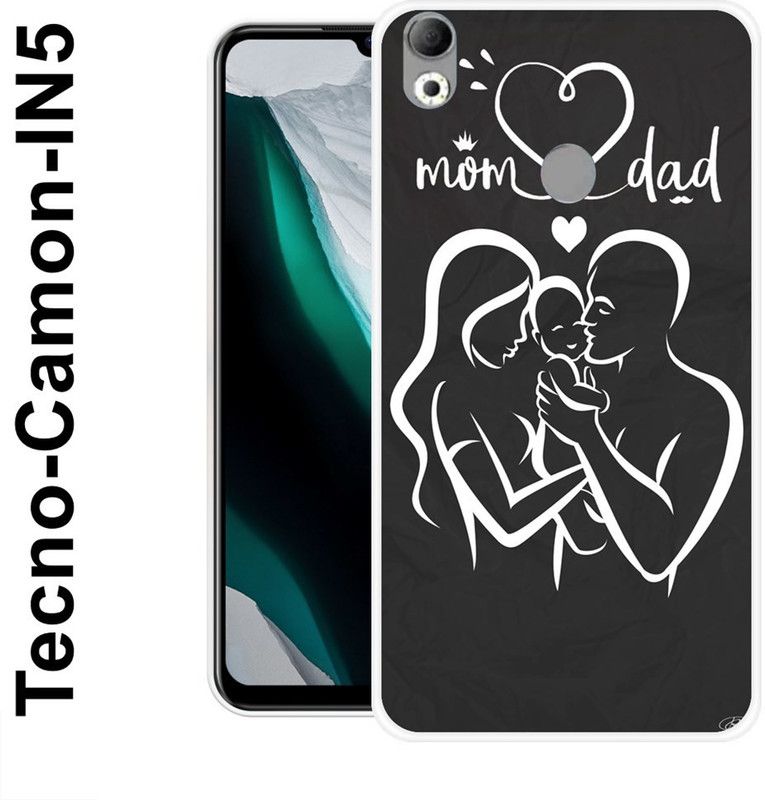 JATLAND Back Cover for Tecno Camon IN5  (Grey, White, Grip Case, Silicon)