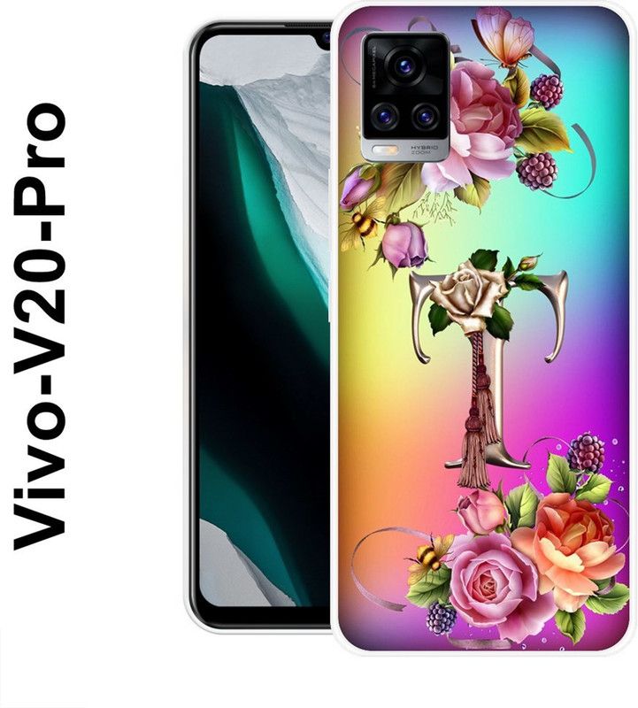 REALKING Back Cover for Vivo V20 Pro  (Multicolor, Silicon)