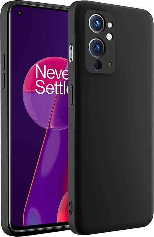 Casehub Back Cover for OnePlus 9RT  (Black, Camera Bump Protector)