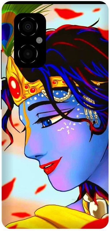 play fast Back Cover for POCO M4 5G, MZB0BRWIN, KRISHAN, KRISHNA, ART, KANHAIYA  (Blue, Hard Case, Pack of: 1)
