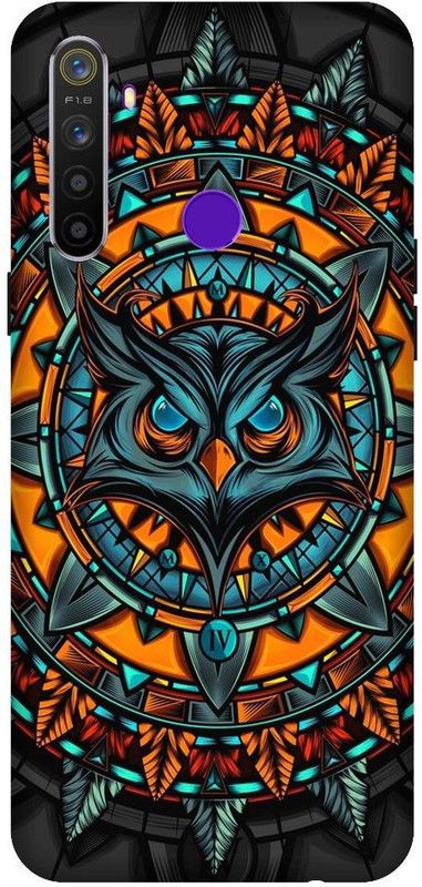 URCHIN Back Cover for Realme 5i owl, illuminati owl, cool, tranding, bird, fire, fantacy  (Multicolor, Shock Proof, Pack of: 1)