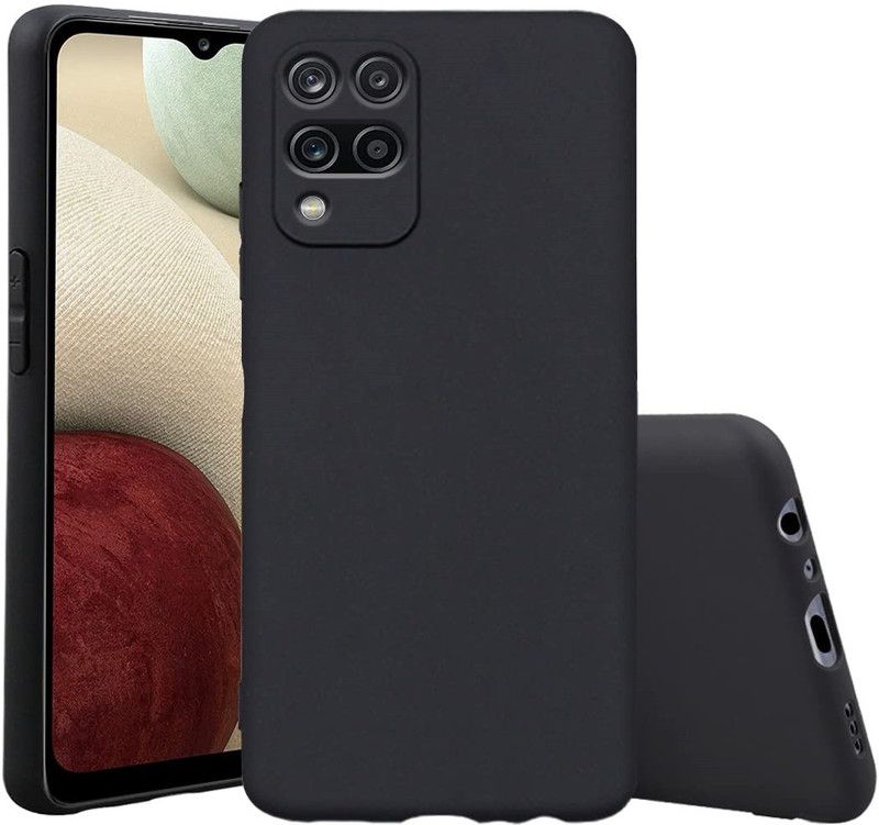 SNMART Back Cover for SAMSUNG Galaxy A12, SAMSUNG Galaxy M12, SAMSUNG Galaxy F12  (Black, Shock Proof)