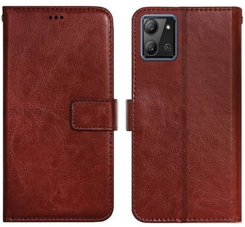 AUTOCASE Flip Cover for Infinix Hot 11 2022  (Brown, Grip Case, Pack of: 1)