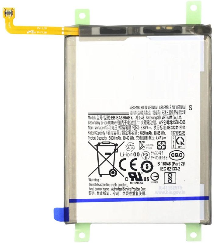 RYN Store Mobile Battery For Samsung M13/5G SM-M136B SM-M136B/DS EB-BA536ABY (4000mAh)