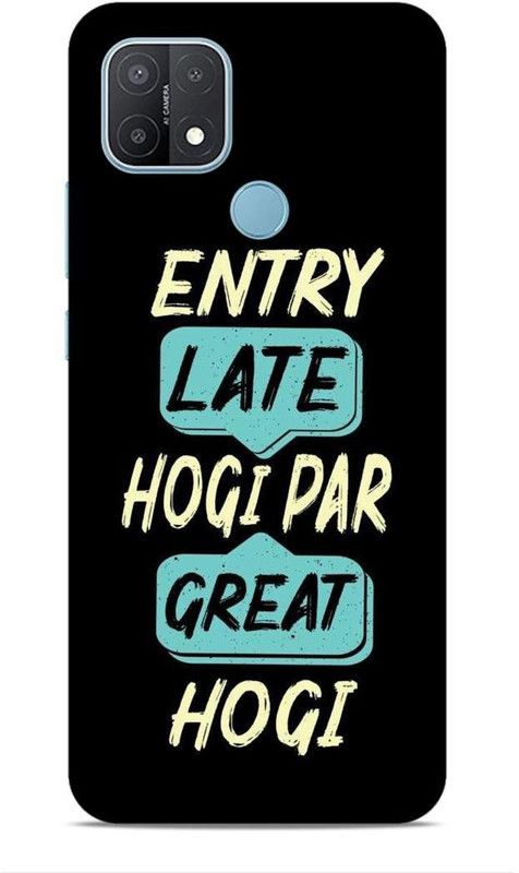 SmashItUp Back Cover for Oppo A15 Quote / Saying / Motivations  (Multicolor, Hard Case)