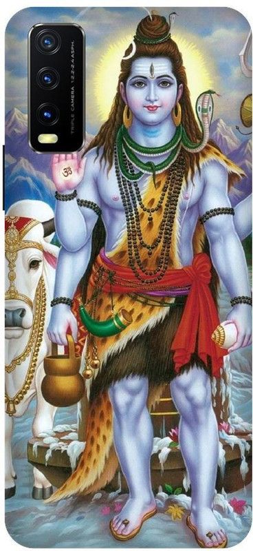 URCHIN Back Cover for Vivo Y20G Shiv, Shiv Trishul, Lord Shiv, Mahakaal, Shankar ji, Bhagwan, God, Sprittual  (Multicolor, Shock Proof)