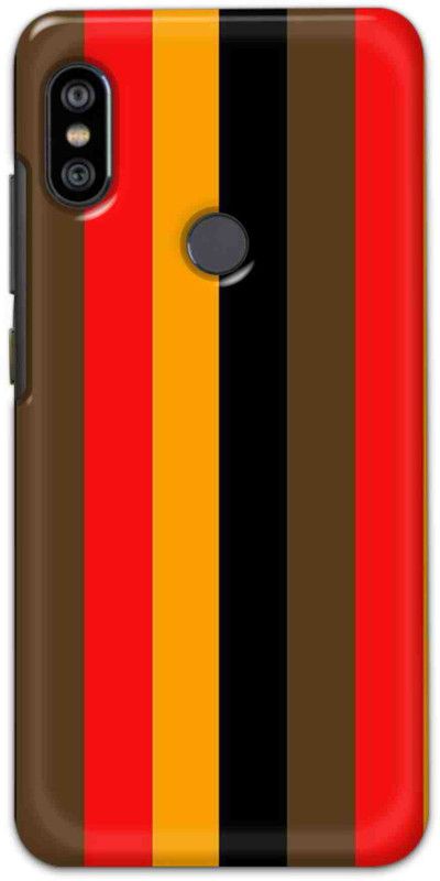 NDCOM Back Cover for Redmi Note 6 Pro Stripes Designer Printed  (Multicolor, Hard Case, Pack of: 1)