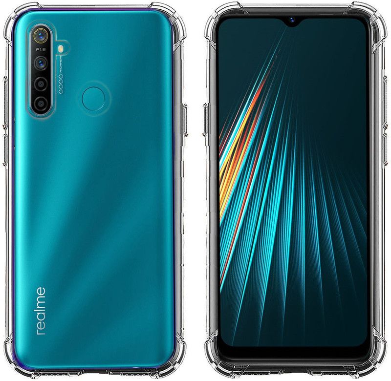 CaseWEB Back Cover for Realme 5  (Transparent, Flexible, Silicon, Pack of: 1)