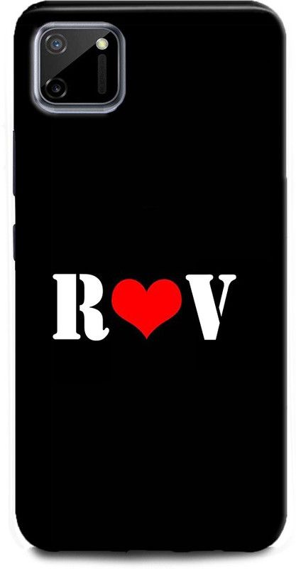 Afterglow Back Cover for Realme C11 R V, R LOVES V, NAME, LETTER, ALPHABET, RV LOVE, HART  (Multicolor, Shock Proof, Pack of: 1)