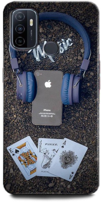 Afterglow Back Cover for Oppo A33 MUSIC, IPHONE, APPLE, CARDS, MUSIC IS LOVE, MUSIC LOVE, HEADPHONES  (Multicolor, Shock Proof, Pack of: 1)