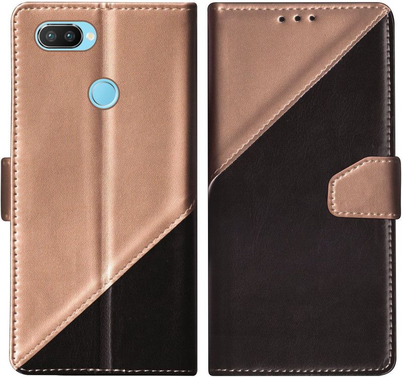 SBMS Flip Cover for Oppo A7 Multicolor Flip Cover  (Black, Shock Proof, Pack of: 1)