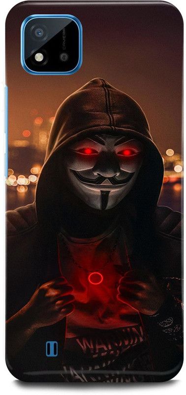 JUGGA Back Cover for Realme C20, RMX3063, JOKER, ANONYMOUS, BLADE, HACKER, MASK  (Black, Hard Case)
