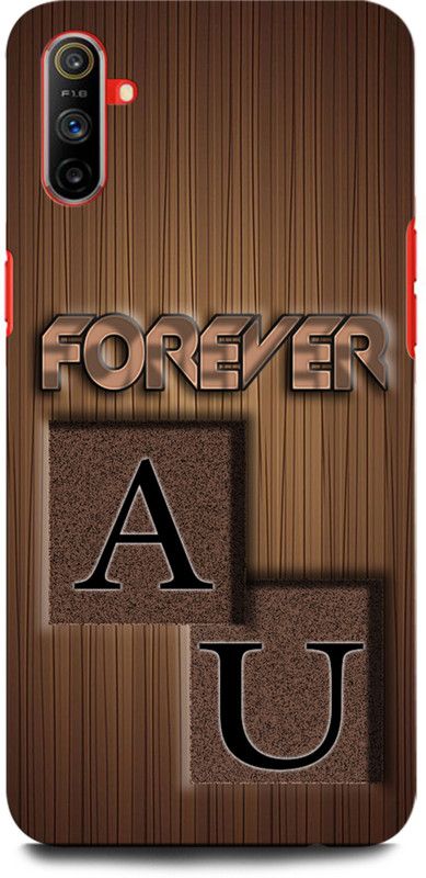 INTELLIZE Back Cover for Realme C3 AU, A LOVE U, U LOVE A, A LETTER, U LETTER, AU NAME  (Multicolor, Hard Case, Pack of: 1)