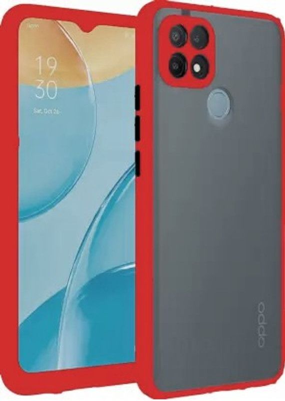 INMESTA Back Cover for Oppo A15, Oppo A15s  (Red, Pack of: 1)