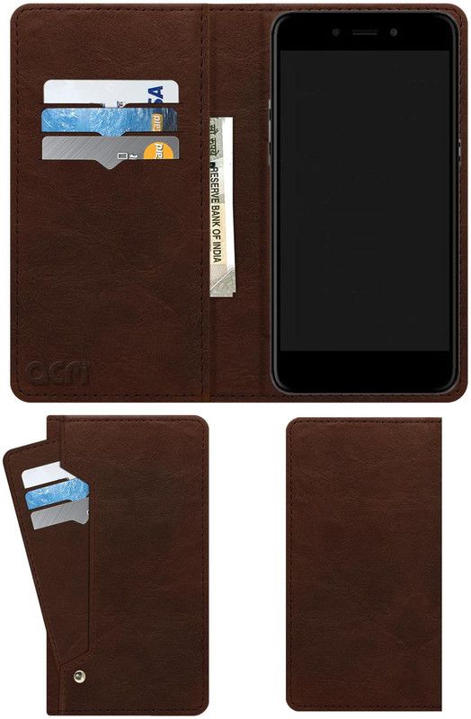 ACM Flip Cover for Coolpad Note 5 Lite C  (Brown, Cases with Holder)