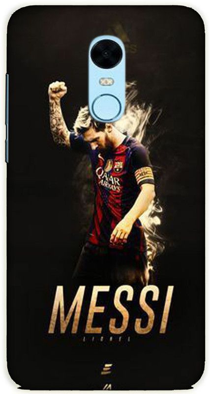 iprinto Back Cover for Mi Redmi Note 5 Messi Sports Back Cover  (Black, Shock Proof)