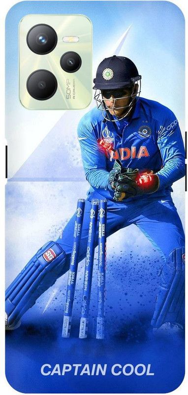 THE NARAYANA COLLECTIONS Back Cover for REALME C35-RMX3511-MSD,DHONI,INDIAN,CRICKETER  (Multicolor, Hard Case, Pack of: 1)