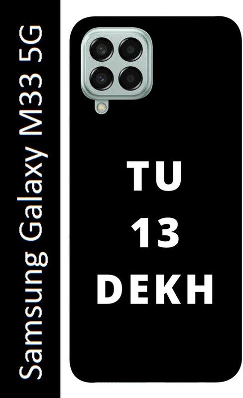 Ghumakkad Back Cover for Samsung Galaxy M33 5G  (Black, White, Grip Case, Silicon, Pack of: 1)