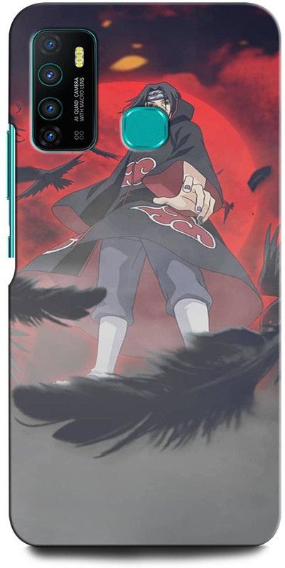 INTELLIZE Back Cover for Infinix Hot 9 ITACHI UCHIHA, GIRL, ANIMATION, ANIME, CARTOON  (Multicolor, Hard Case, Pack of: 1)